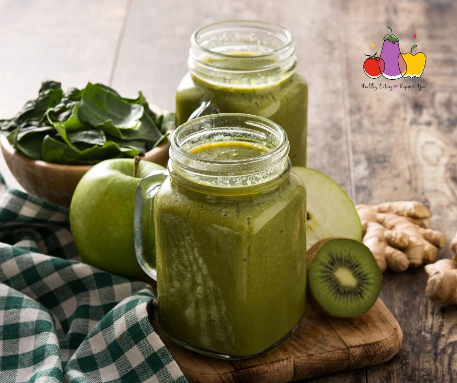 Green Smoothie - Spinach, apple, ginger