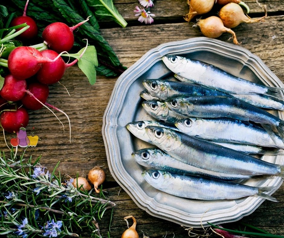 Sardines only feed on plankton, and do not contain the high levels of mercury found in other fish.
