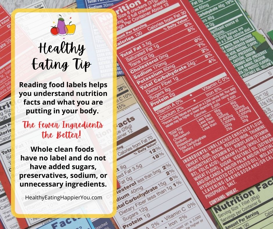 healthy eating food labels